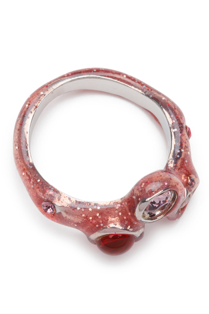 Collina Strada LIGHT PINK GLITTER FLORENCE RING