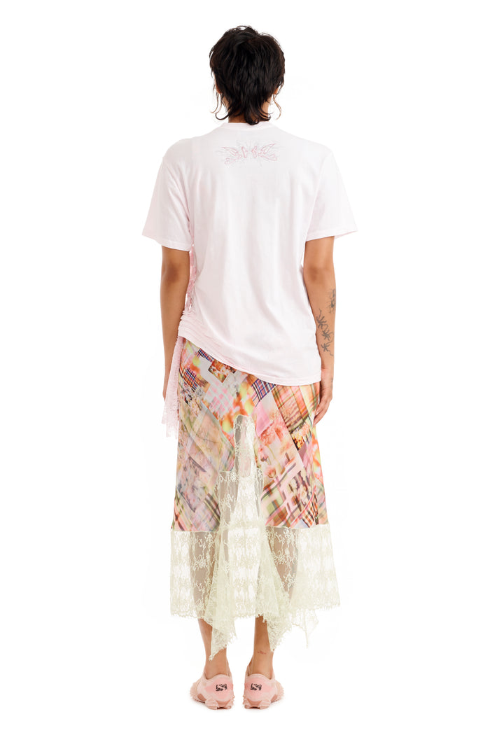 Collina Strada LIGHT PINK LACE HEART NASH TEE