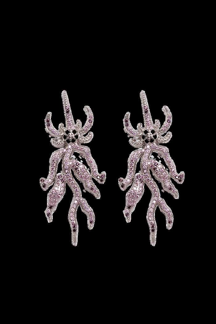 collina strada LIGHT ROSE SPIKE MONSTER EARRING