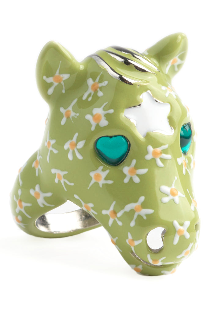 Collina Strada LIME FLOWERS BABY PONY RING 6
