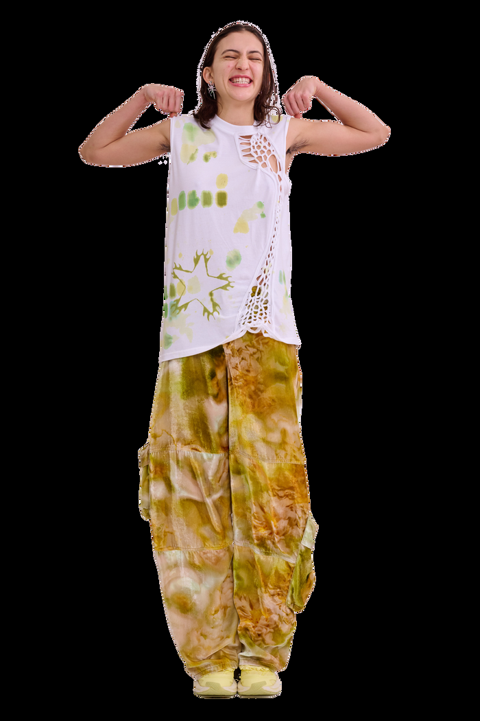 Collina Strada LIME STARBURST TOSH TANK X SMALL