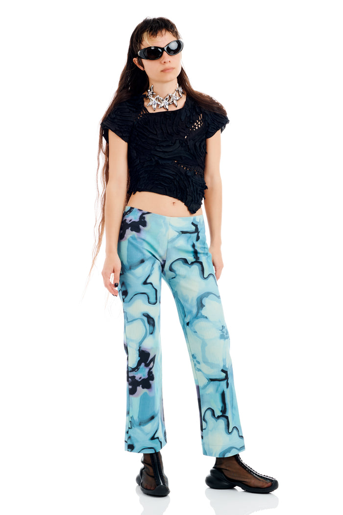 collina strada MARIPOSA PANT SKY WATERCOLOR FLORAL