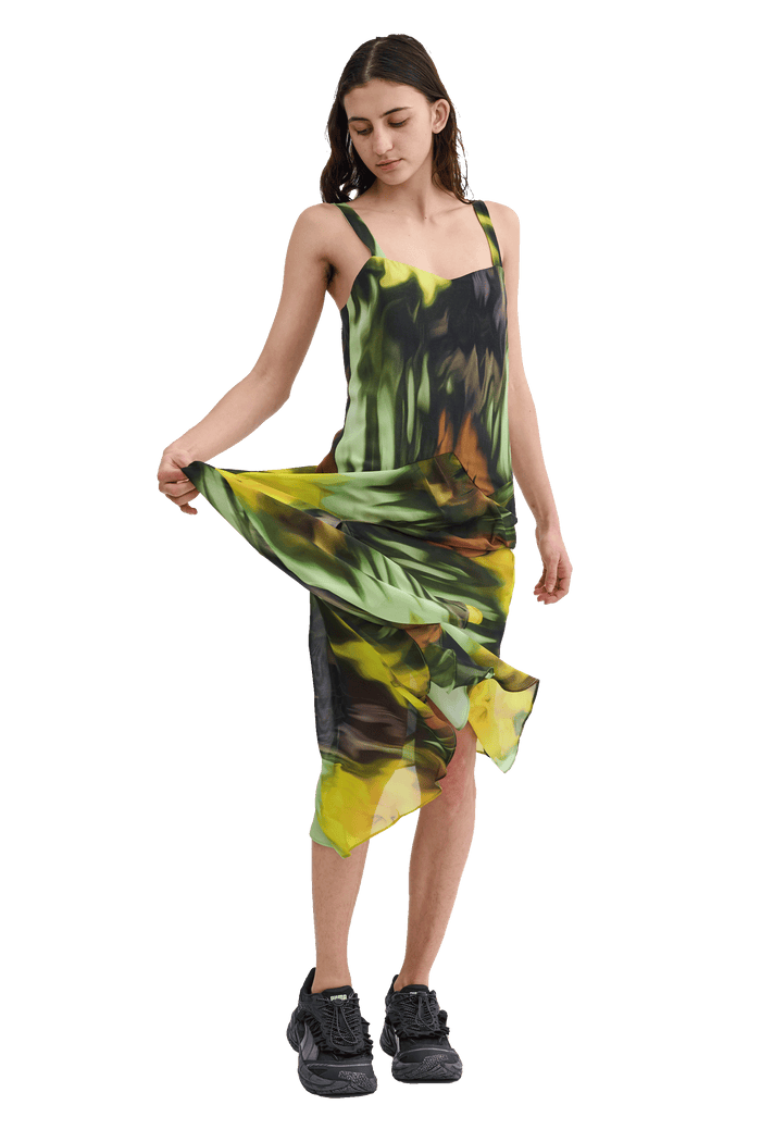 Collina Strada MELTING BLOOM GAIA DRESS XSMALL