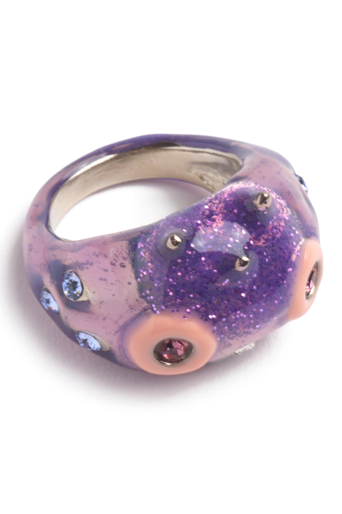 Collina Strada METALLIC LILAC RHINO BABY RING 8
