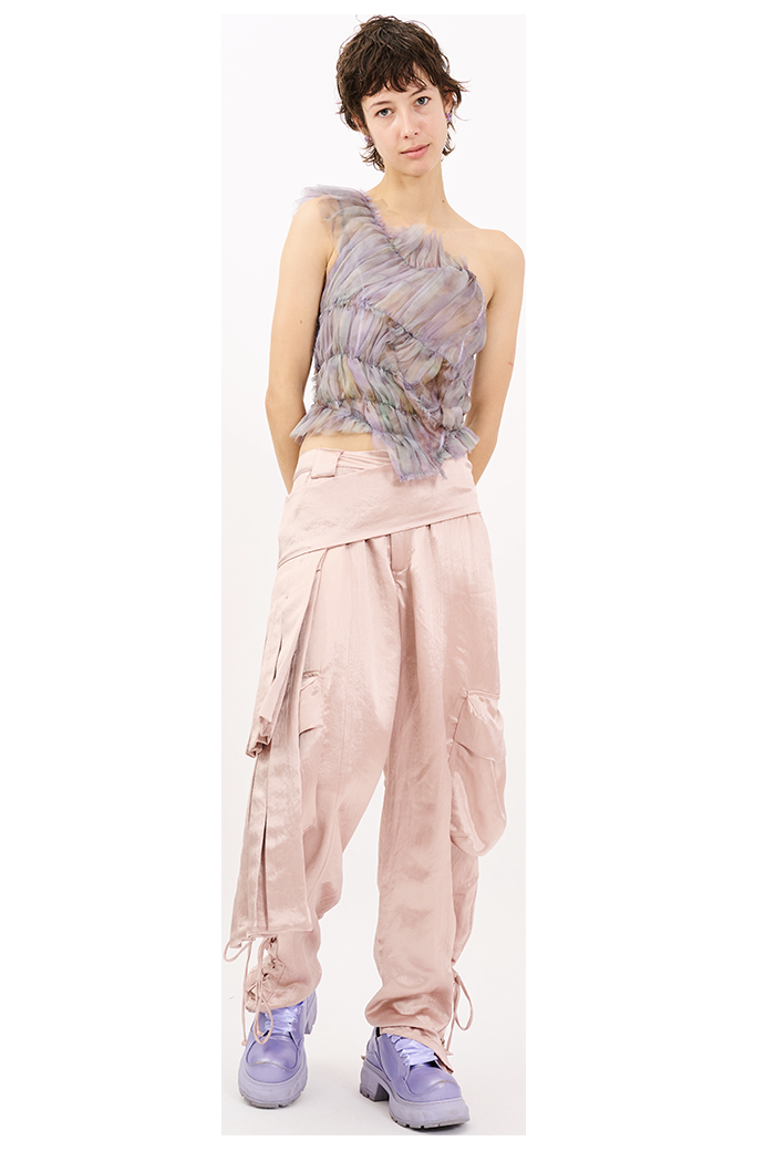 Collina Strada MOLTEN FLOWERS JAZZELLE TOP X SMALL