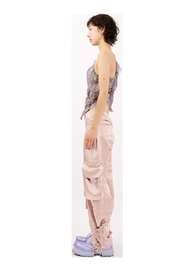 Collina Strada MOLTEN FLOWERS JAZZELLE TOP X SMALL