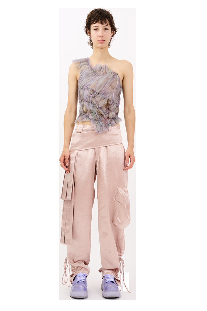 collina strada MOLTEN FLOWERS JAZZELLE TOP X SMALL