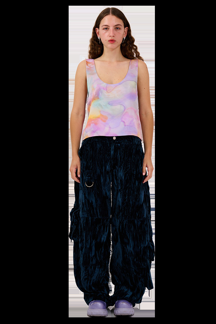 collina strada MOLTEN FLOWERS PINNY TOP X SMALL