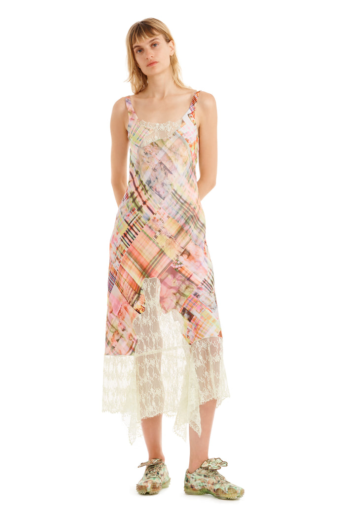 collina strada MULTI PLAID ANEMONE DRESS
