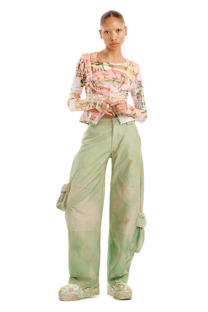 collina strada MULTI PLAID L/S GINA TEE XSMALL