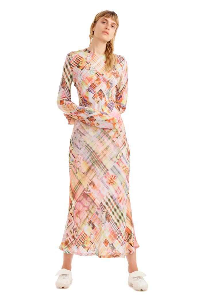 Collina Strada MULTI PLAID YURI DRESS