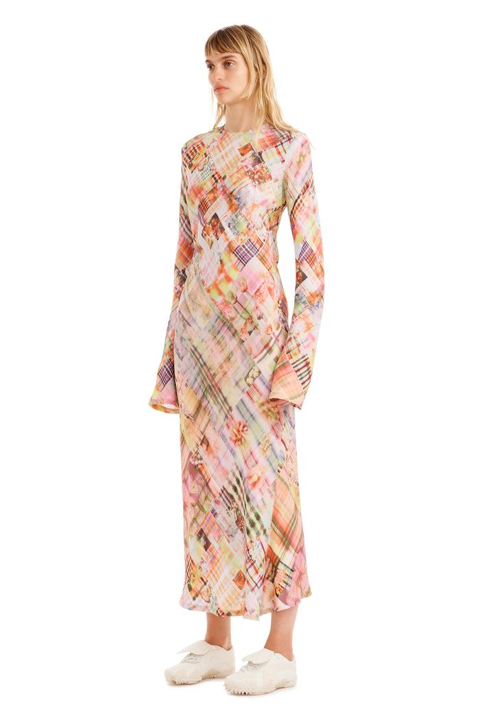 Collina Strada MULTI PLAID YURI DRESS