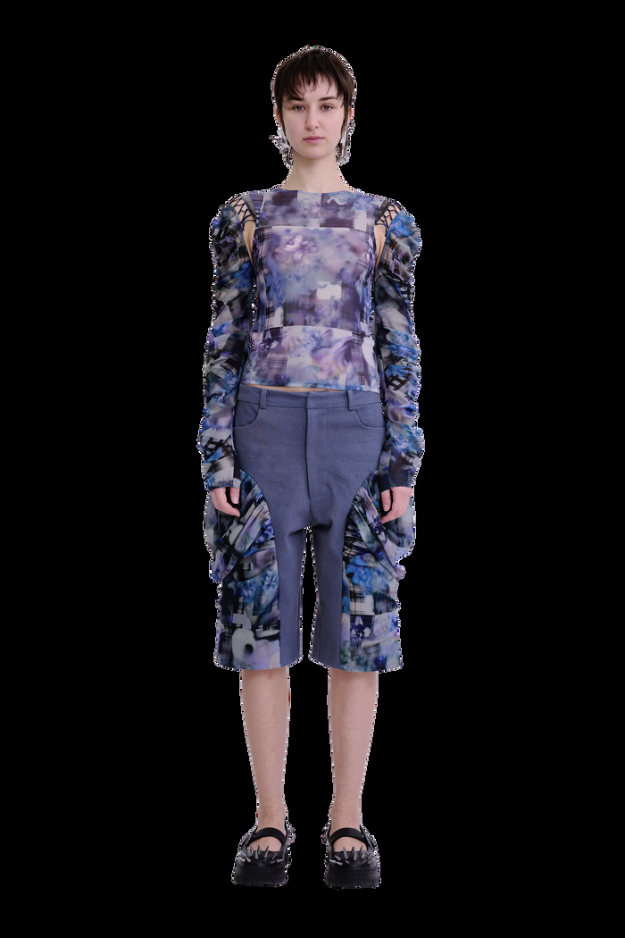 collina strada NAVY GARDEN BLUR GIVA SHORT X SMALL