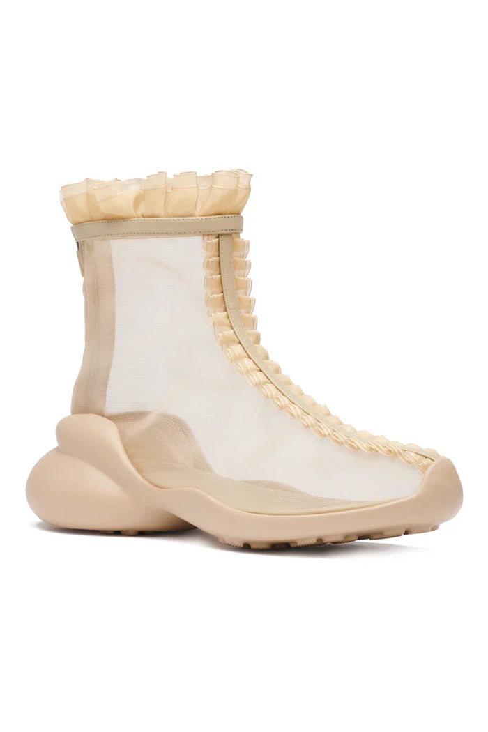 Collina Strada NUDE MESH RUFL BOOTS