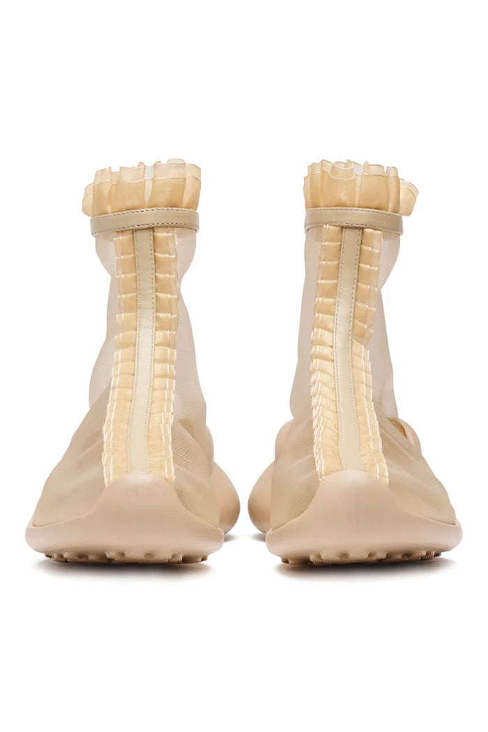 Collina Strada NUDE MESH RUFL BOOTS