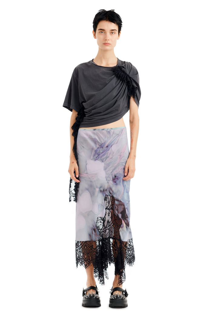 collina strada OIL MOLD HISS SKIRT XSMALL