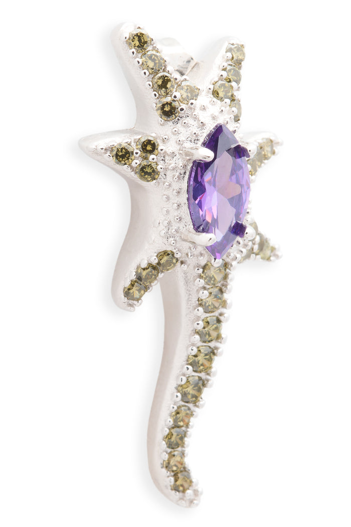 Collina Strada OLIVE LAVANDER STAR TRAIL EARRINGS