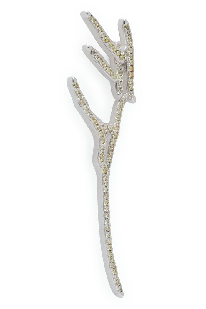 Collina Strada OLIVINE PAVE WING EARRINGS