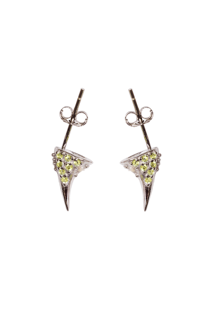 collina strada OLIVINE RHINESTONE HORN STUDS