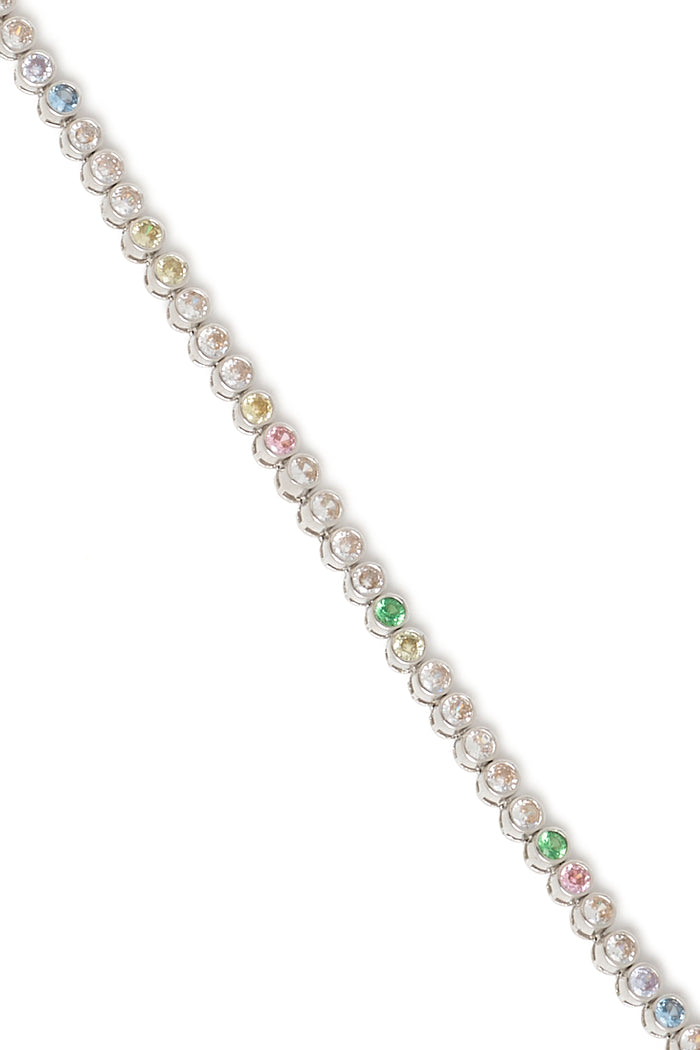 Collina Strada PASTEL RAINBOW TENNIS NECKLACE
