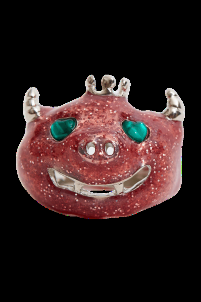 collina strada PINK GLITTER MUNSTER RING 8