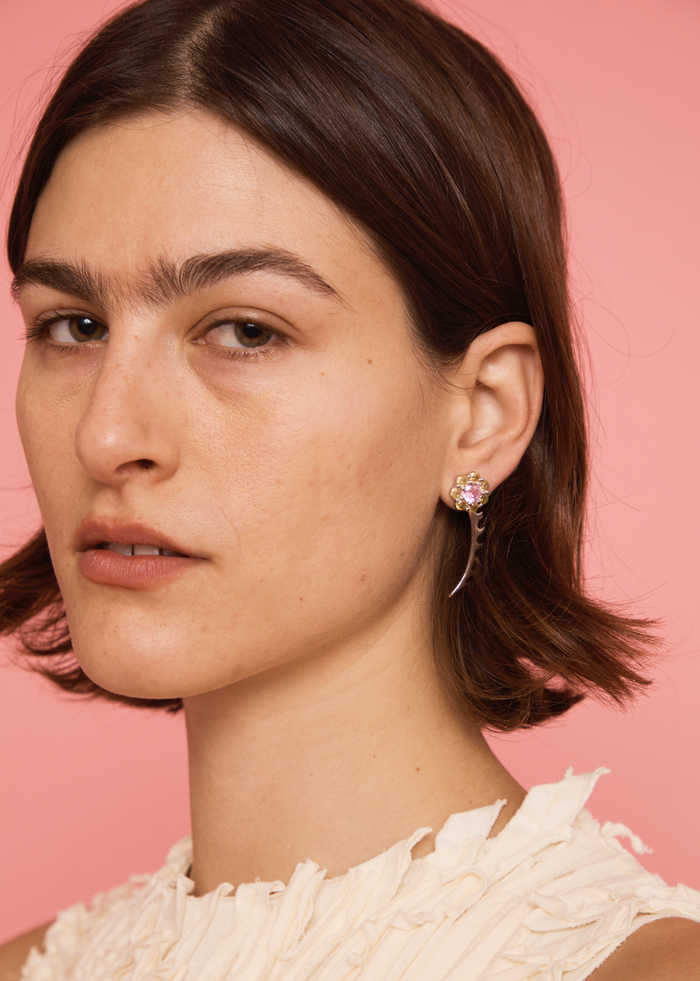 Collina Strada PINK LEMONADE PHLOX EARRINGS