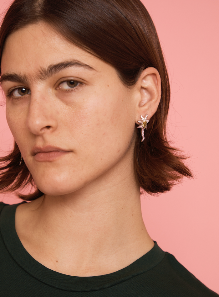 Collina Strada PINK LEMONADE STAR TRAIL EARRINGS