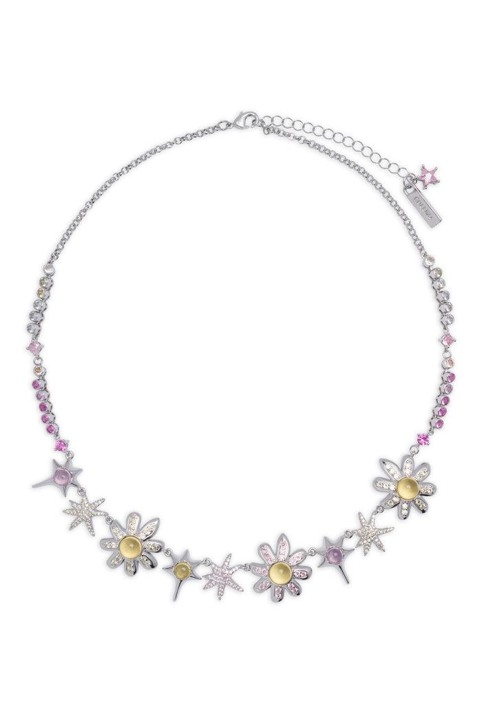 collina strada PINK OLIVINE MEADOW NECKLACE