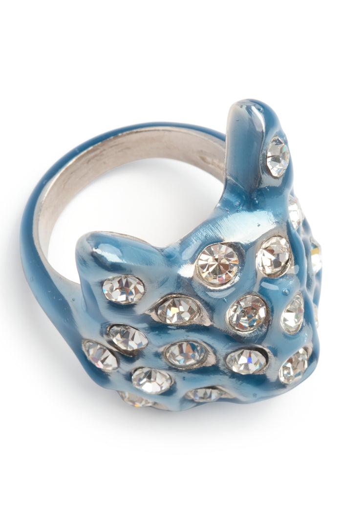Collina Strada SEA BLUE PUFFY BUNNY RING