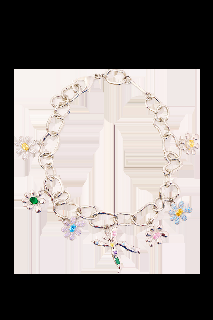 collina strada SILVER CHARM NECKLACE