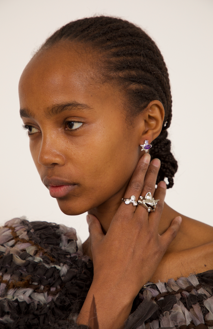 Collina Strada SILVER CLEAR FLORENCE RING