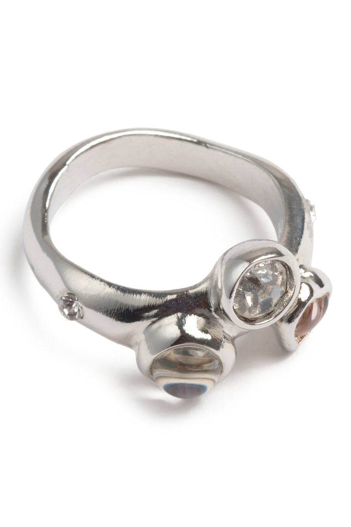 Collina Strada SILVER CLEAR FLORENCE RING