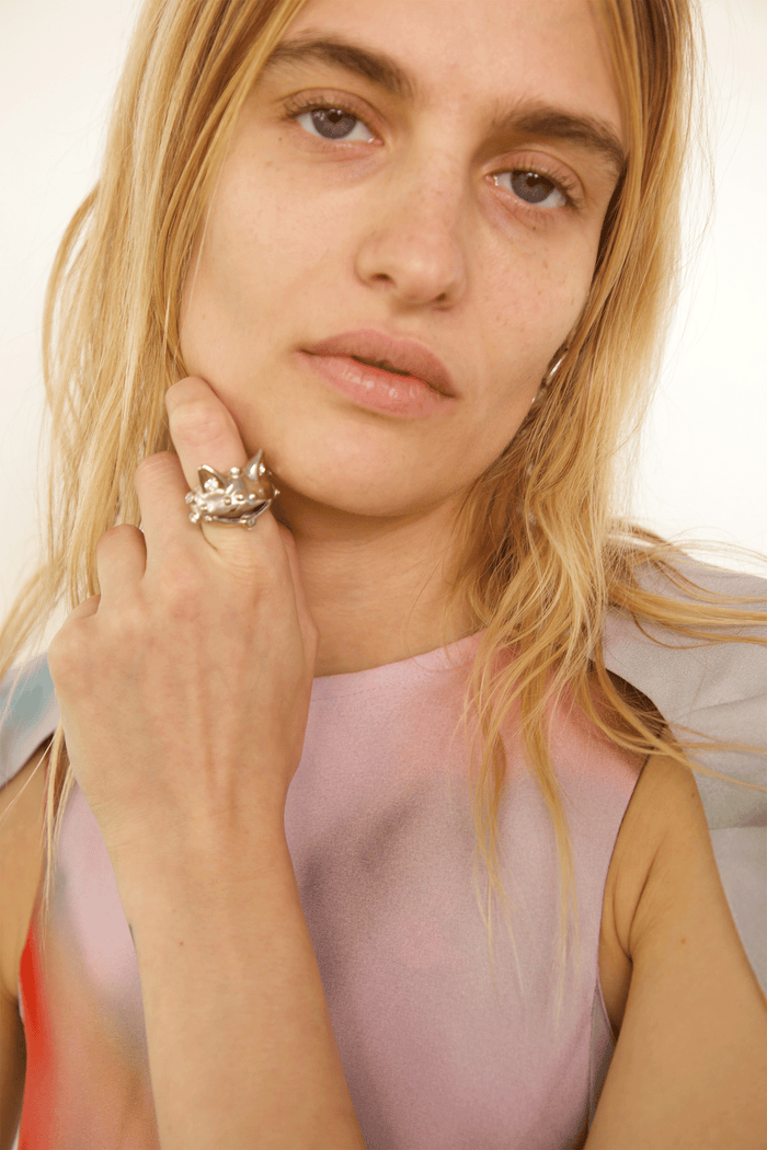 Collina Strada SILVER DRAGON BABY RING 8