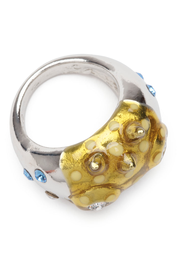 Collina Strada SILVER GOLD RHINO BABY RING