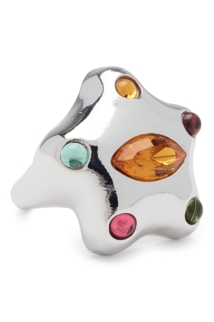 Collina Strada SILVER MULTI DEMI STARLETTE RING 7