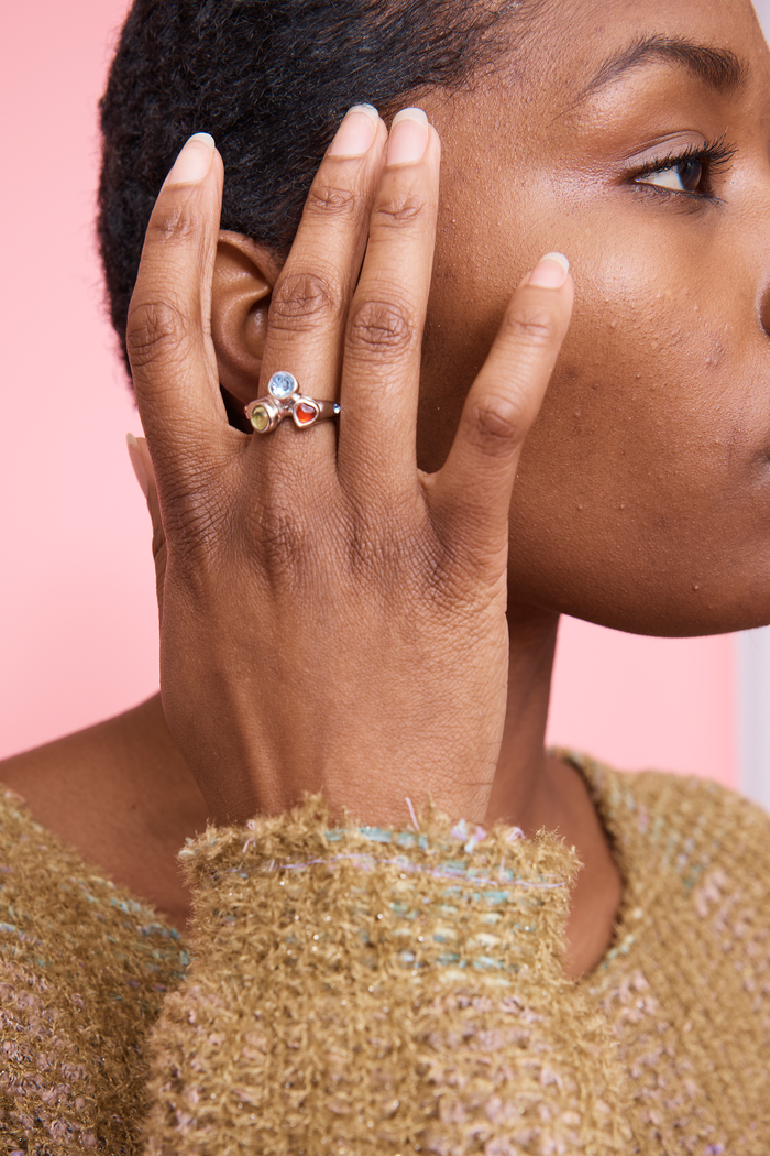 Collina Strada SILVER MULTI FLORENCE RING