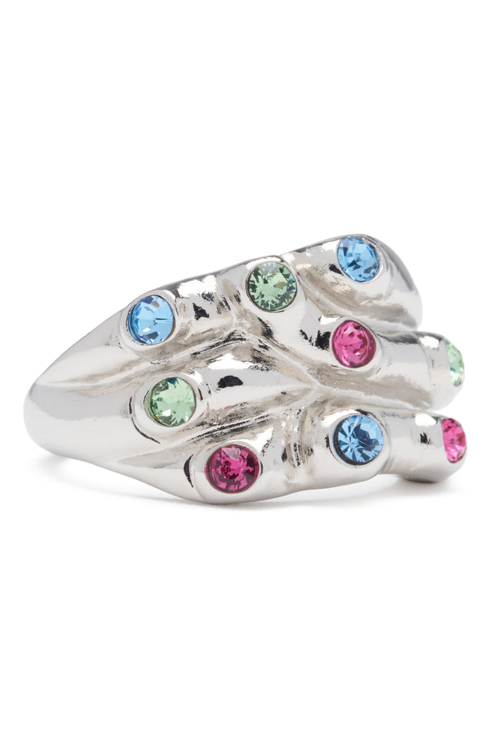 Collina Strada SILVER MULTI STACKED RING