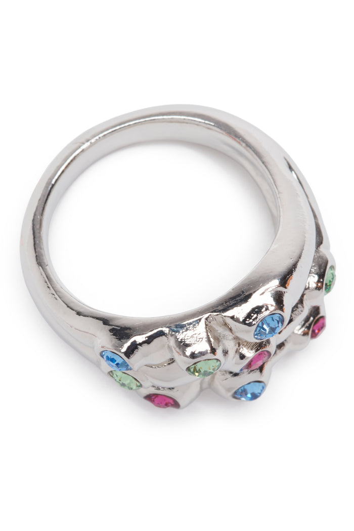 Collina Strada SILVER MULTI STACKED RING