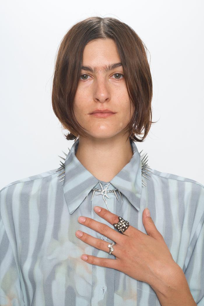 Collina Strada SILVER NOVA SPIKE NECKLACE