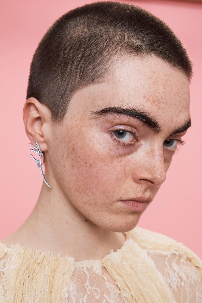 Collina Strada SKY PAVE WING EARRINGS