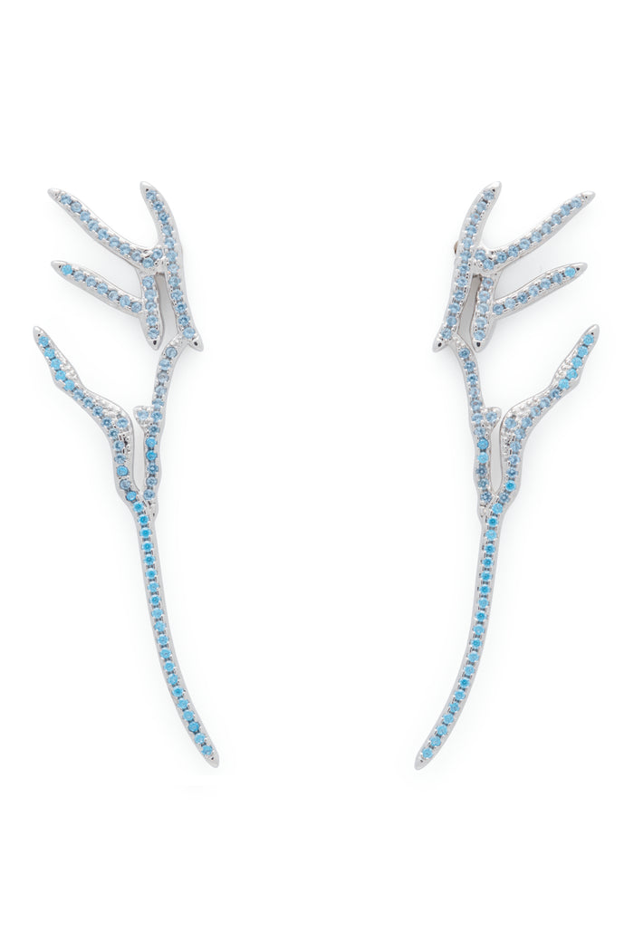 collina strada SKY PAVE WING EARRINGS
