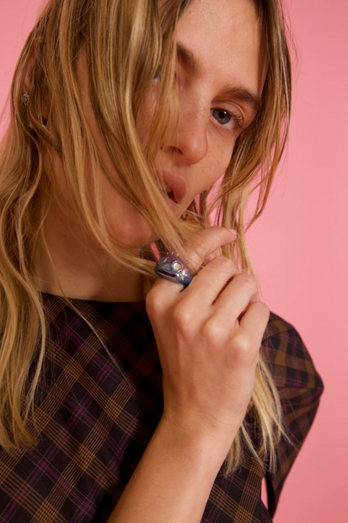 Collina Strada SOFT BLUE LIBERTY FROG