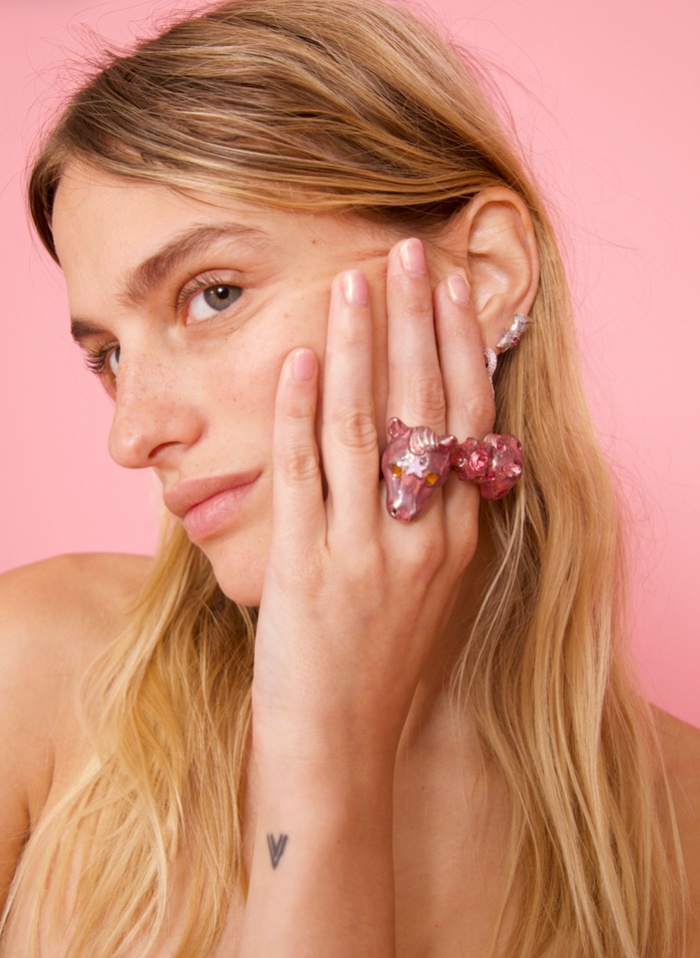 Collina Strada SOFT PINK BABY PONY RING