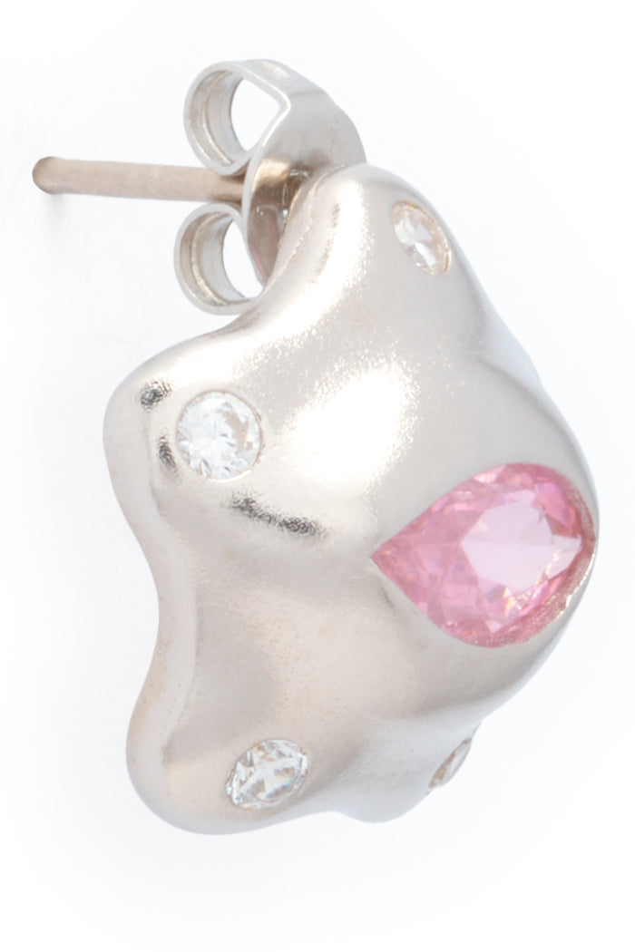 Collina Strada SOFT PINK CLEAR STARLET EARRINGS