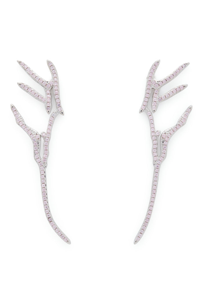 collina strada SOFT PINK WING EARRINGS
