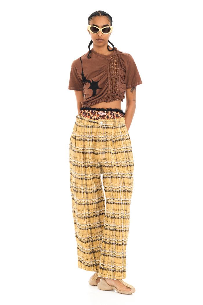 Collina Strada SUNFLOWER PLAID CATCHFLY PANT