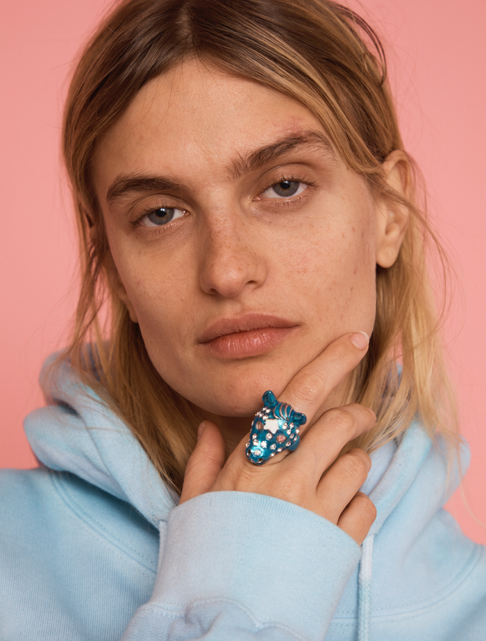 Collina Strada TURQUOISE FRECKLE BABY PONY RING