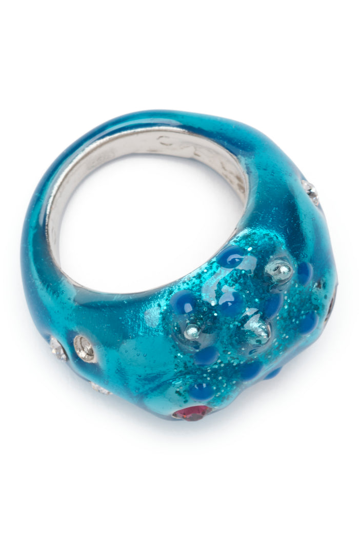 Collina Strada TURQUOISE RHINO BABY RING