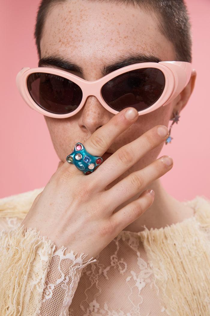 Collina Strada TURQUOISE TEDDY RING