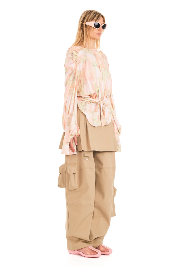 Collina Strada WASHED DAISY PLAID IRIS TOP